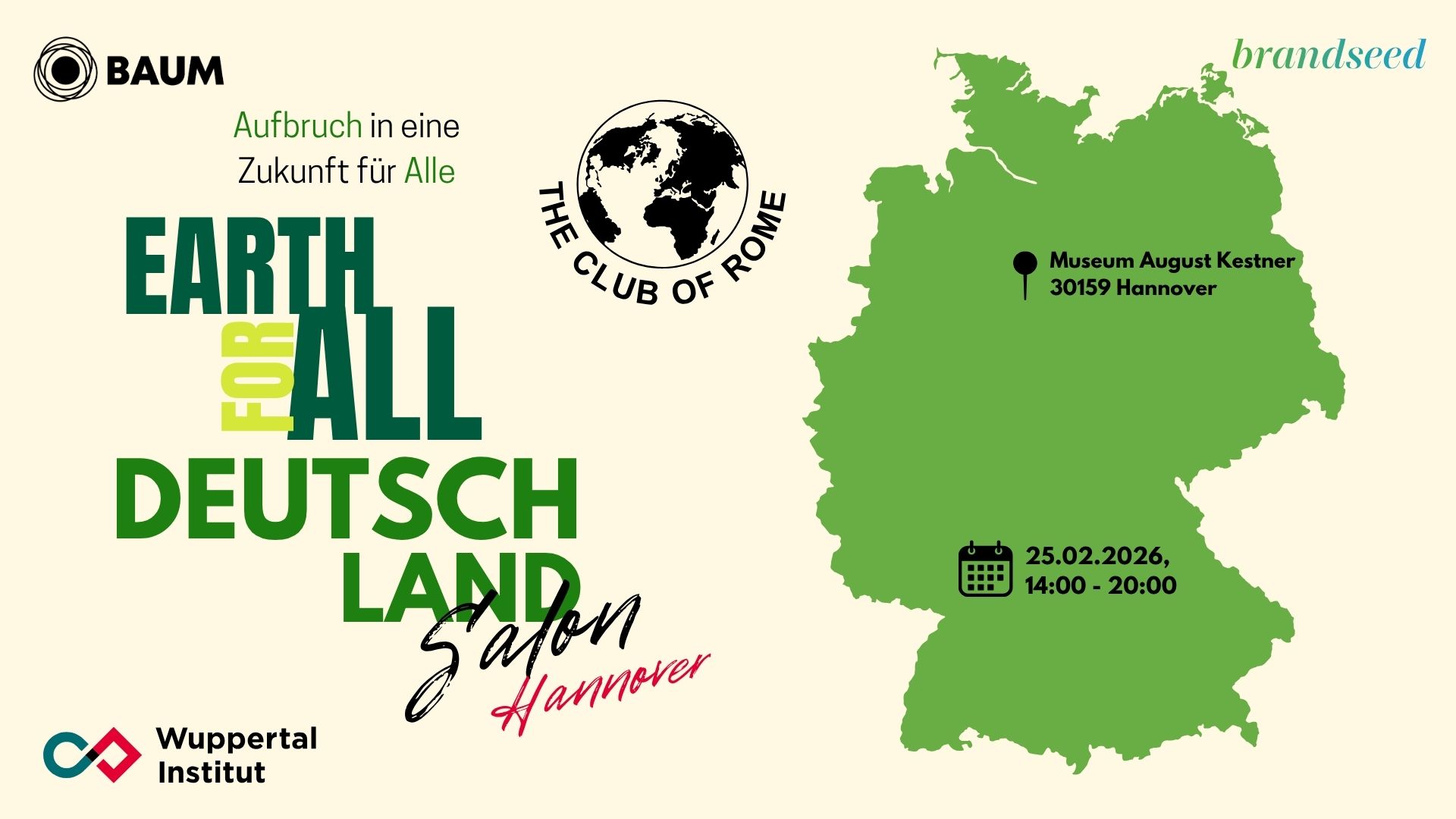 *Save the Date* Earth for All Deutschland Salon Hannover