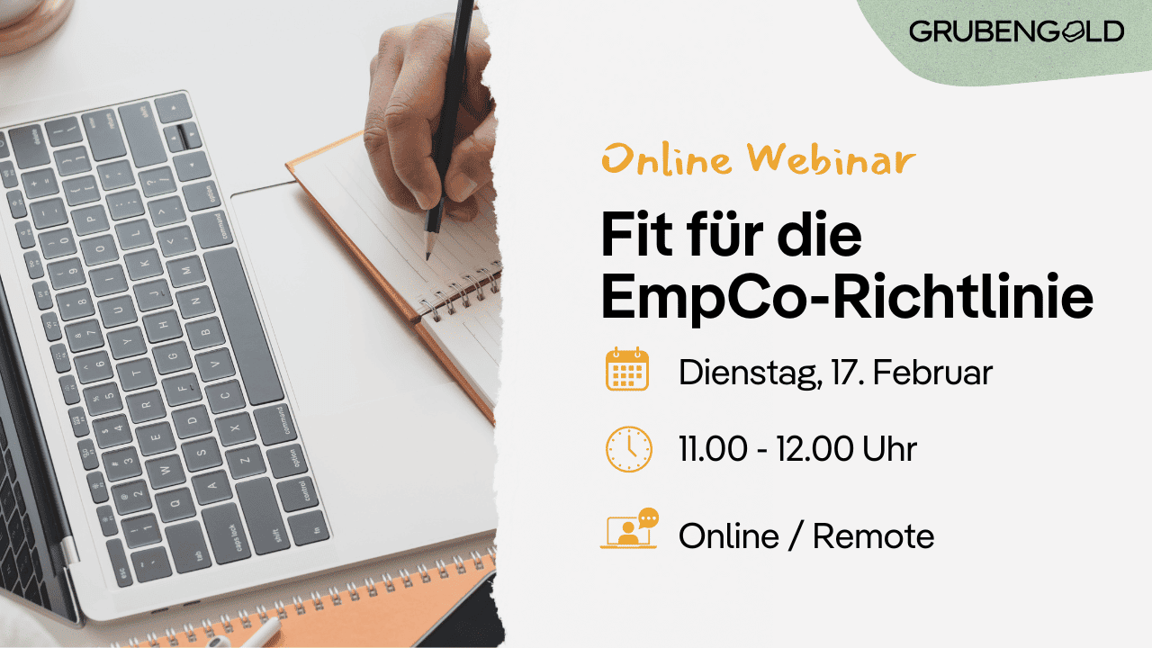 Kostenloses Online Webinar: Fit für die EmpCo-Richtlinie