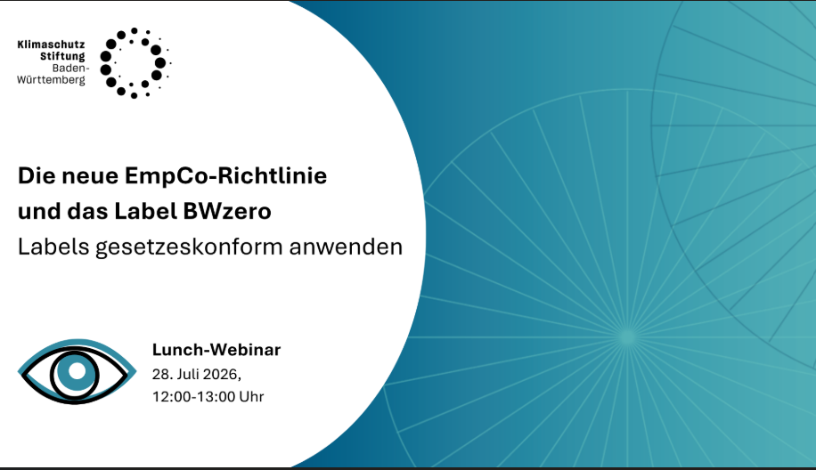Webinar „Die neue EmpCo-Richtlinie: Labels richtig einsetzen“