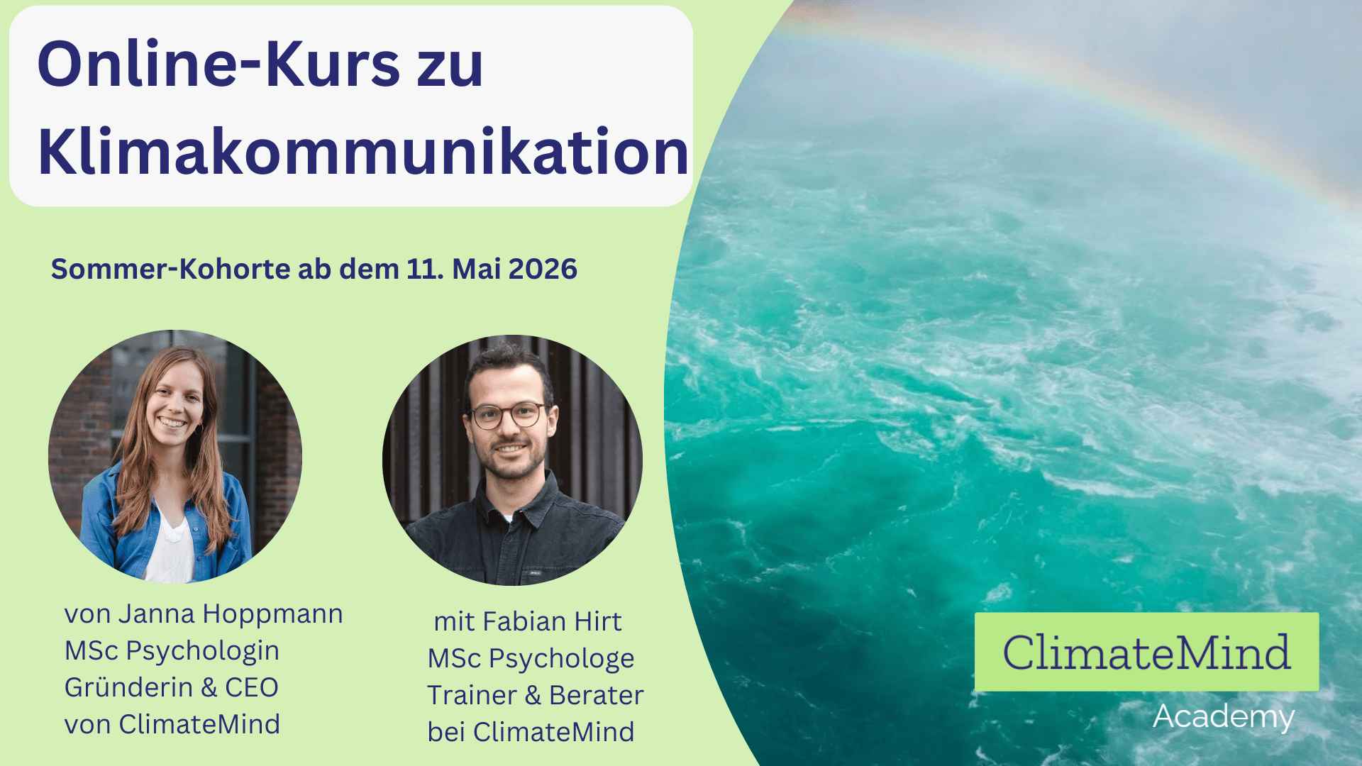 Online-Kurs Klimakommunikation mit Live-Webinaren Sommer ’26