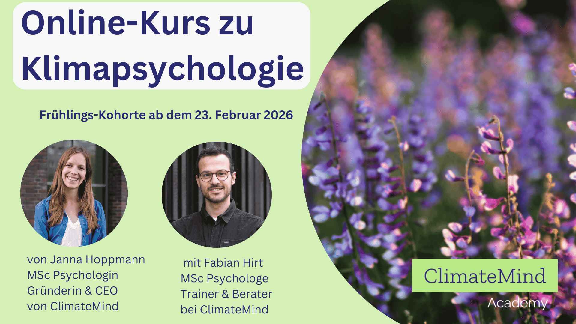 Online-Kurs Klimapsychologie mit Live-Webinaren Frühling ’26