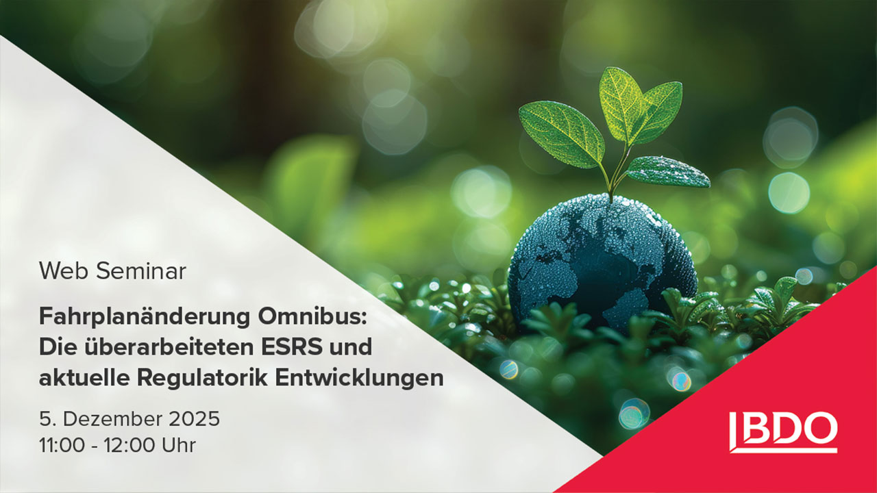 Fahrplanänderung Omnibus: Die überarbeiteten ESRS