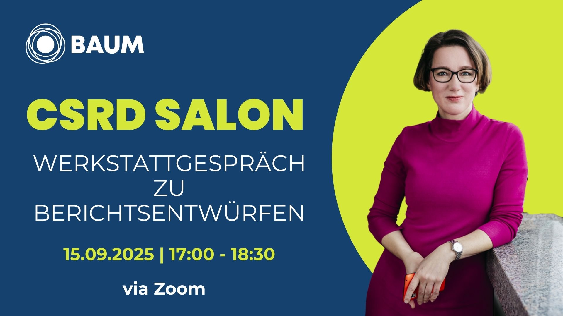 15. CSRD Salon: Werkstattgespräch zu Berichtsentwürfen