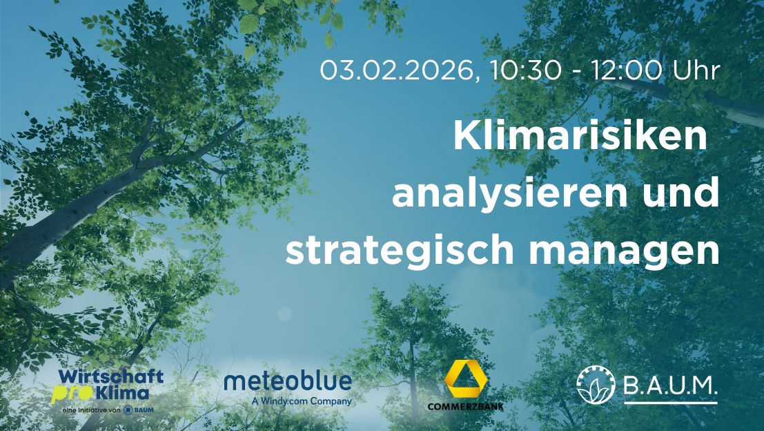 Klimarisiken analysieren und strategisch managen