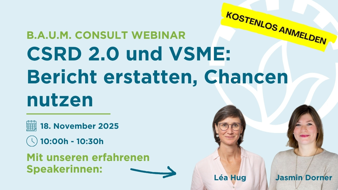 CSRD 2.0 und VSME: Bericht erstatten, Chancen nutzen